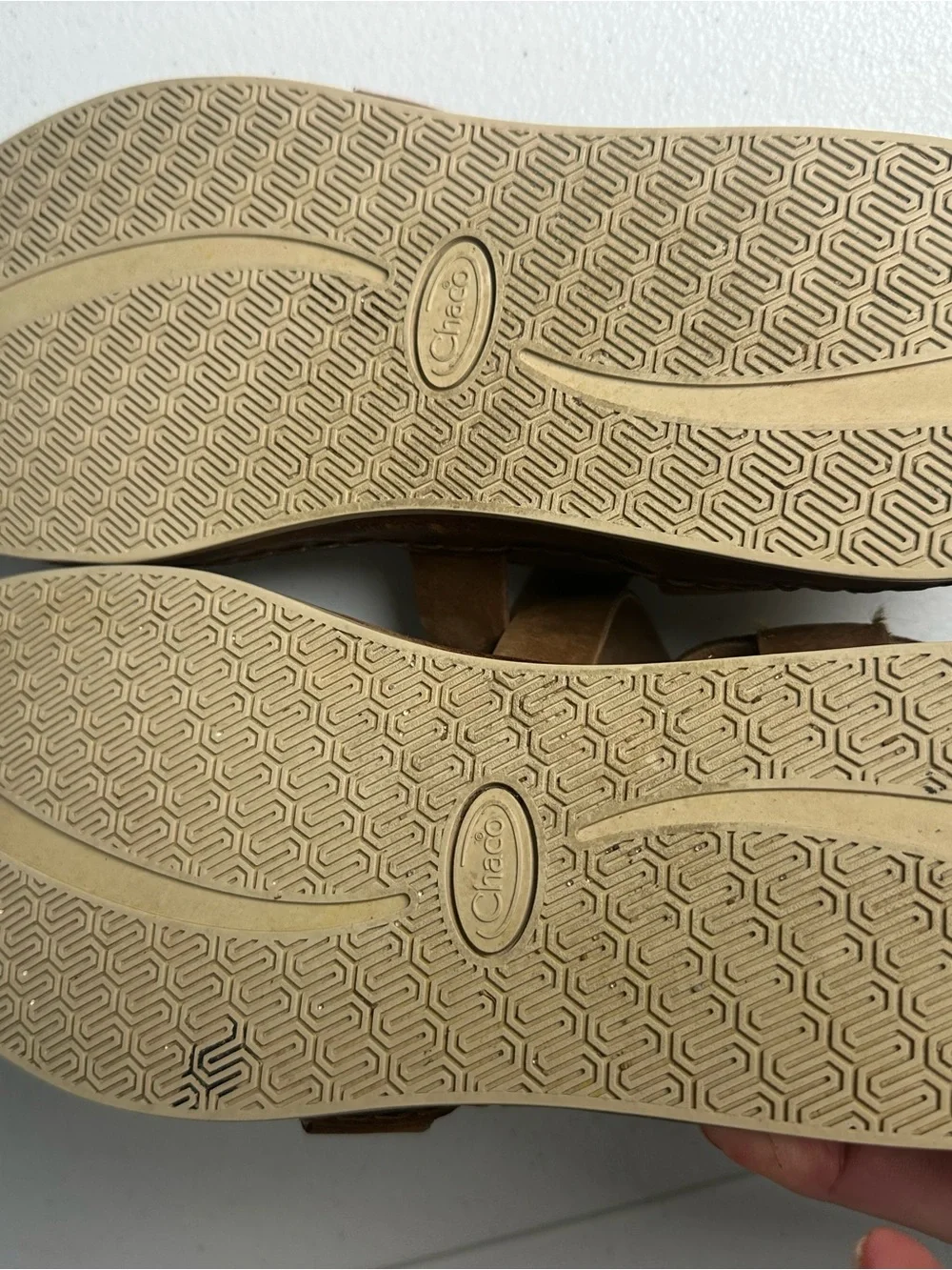 Chaco Tan Suede Cross-Strap Women’s Sandals